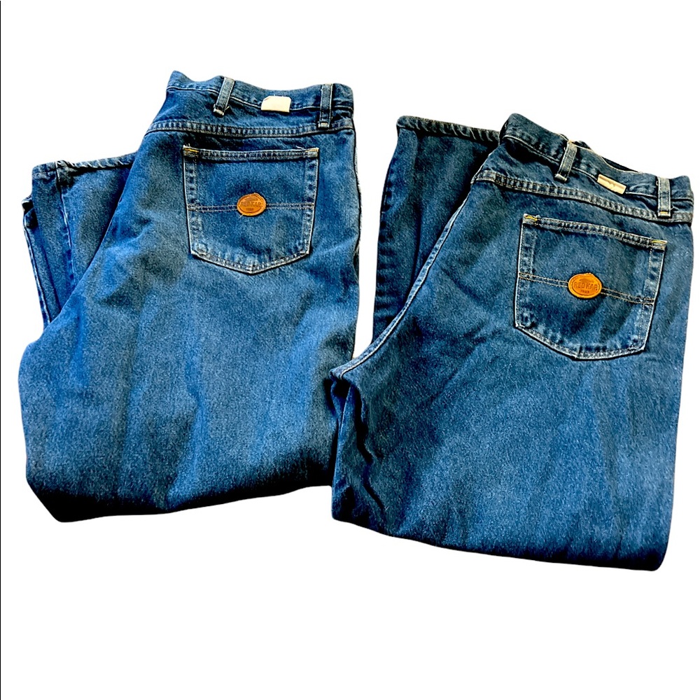 Red Kap Men's Blue Denim‎ Jeans BUNDLE